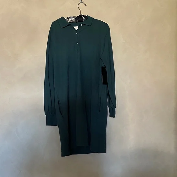 Tuckernuck June Bug Pique Frances Polo Dress Long Sleeve NWT size L - Picture 4 of 5